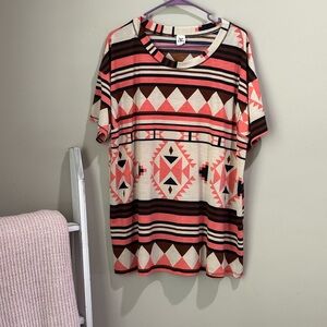 Sew in Love Tribal Print Women's Top